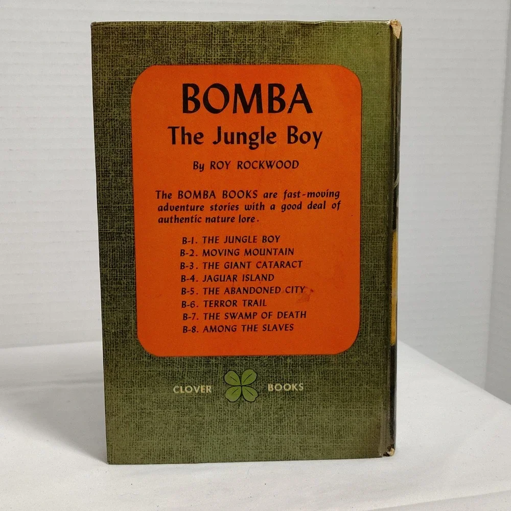 Bomba the Jungle Boy Book‎ Roy Rockwood Clover Books Vintage Adventure